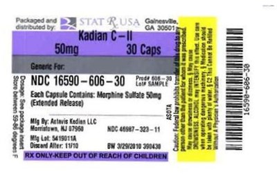 Kadian 50mg Label (Kadian 50mg Label)